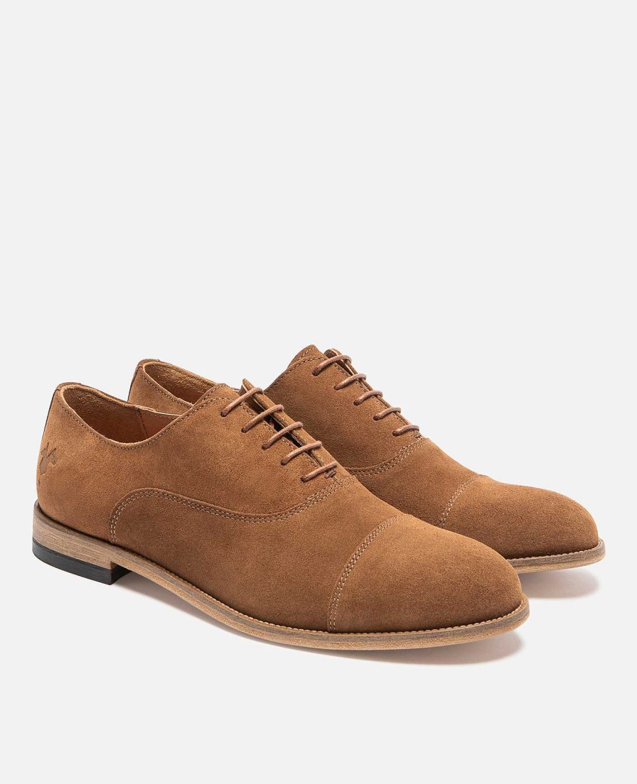 KOST Men'S Brown Suede Oxford Shoes Best