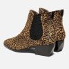 KOST Women'S Leopard Pattern Leather Boots Hot