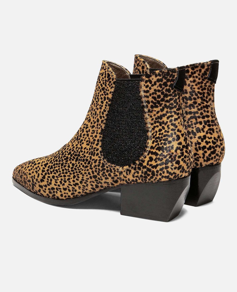 KOST Women'S Leopard Pattern Leather Boots Hot