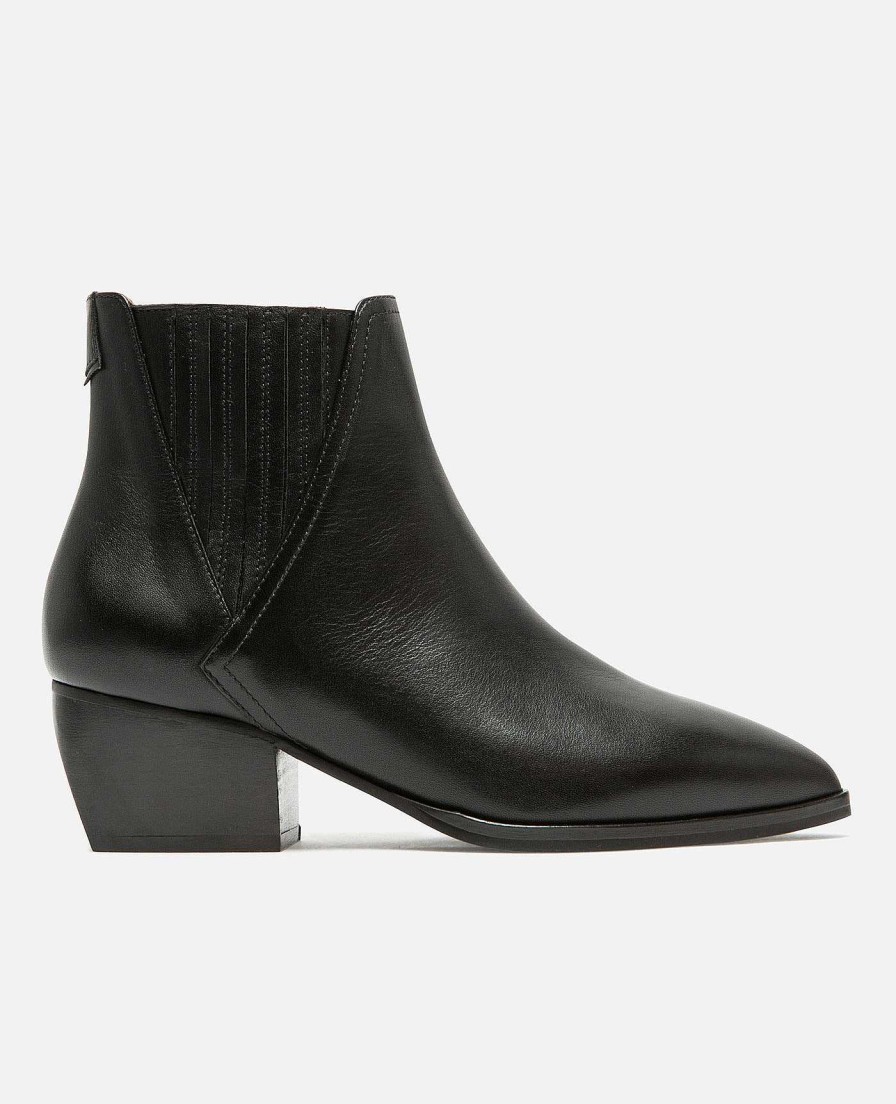 KOST Women'S Black Leather Chelsea Boots Best